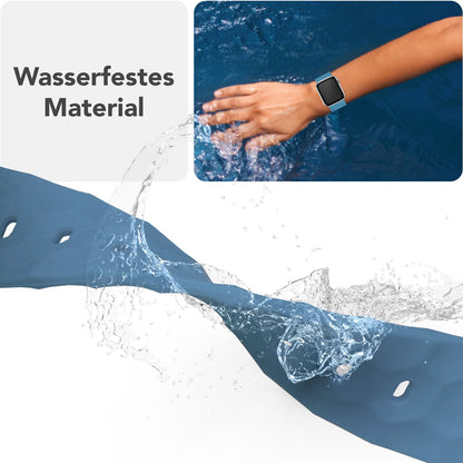 NALIA Hexion Armband kompatibel mit Apple Watch Armband Series SE/iWatch 10 9 8 7 6 5 4 3 2 1, 38/40/41/42mm, Silikon Loop mit Hexagon Design, Sportarmband Steck-Pin-Verschluss