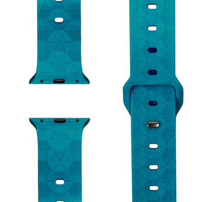NALIA Hexion Silikon Armband kompatibel mit Apple Watch Armband iWatch Series Ultra/SE 10 9 8 7 6 5 4 3 2 1, 42/44/45/46/49mm, Watch Silikonband Sportarmband mit Steck-Pin