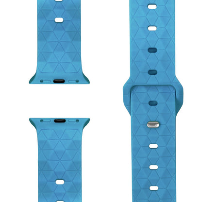 NALIA Hexion Silikon Armband kompatibel mit Apple Watch Armband iWatch Series Ultra/SE 10 9 8 7 6 5 4 3 2 1, 42/44/45/46/49mm, Watch Silikonband Sportarmband mit Steck-Pin