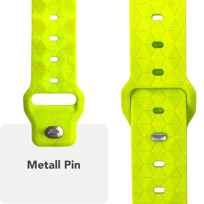 NALIA Hexion Silikon Armband kompatibel mit Apple Watch Armband iWatch Series Ultra/SE 10 9 8 7 6 5 4 3 2 1, 42/44/45/46/49mm, Watch Silikonband Sportarmband mit Steck-Pin