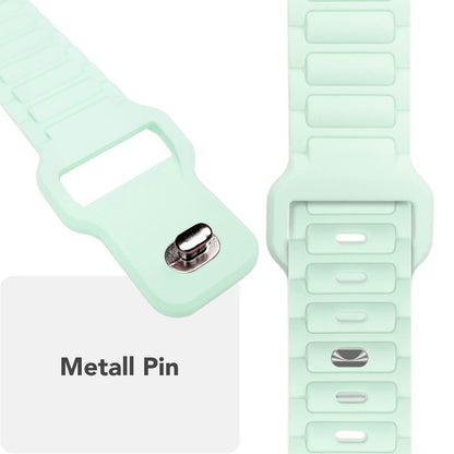 NALIA Pulse Silikon Armband kompatibel mit Apple Watch Armband iWatch Series SE/10/9/8/7/6/5/4/3/2/1, 38/40/41/42mm, 3D Textur Sportarmband mit Steck-Pin Verschluss