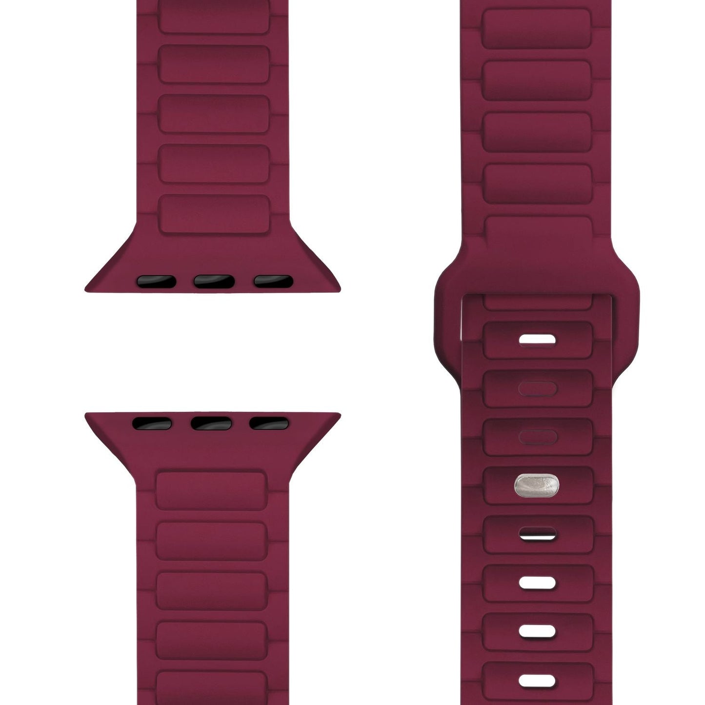 NALIA Pulse Silikon Armband kompatibel mit Apple Watch Armband iWatch Series SE/10/9/8/7/6/5/4/3/2/1, 38/40/41/42mm, 3D Textur Sportarmband mit Steck-Pin Verschluss