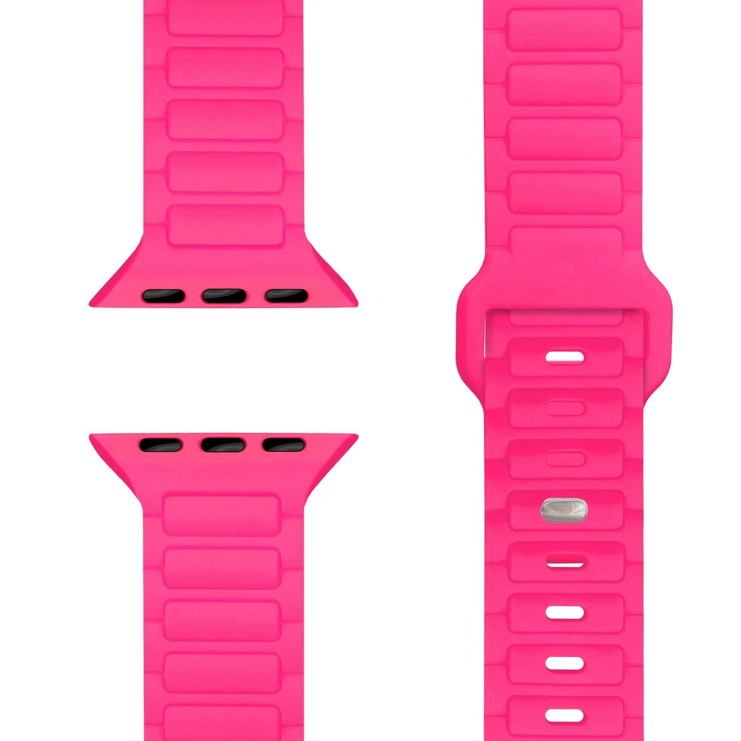 NALIA Pulse Silikon Armband kompatibel mit Apple Watch Armband iWatch Series SE/10/9/8/7/6/5/4/3/2/1, 38/40/41/42mm, 3D Textur Sportarmband mit Steck-Pin Verschluss