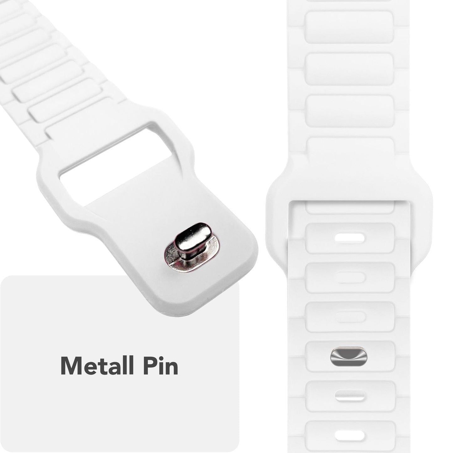 NALIA Pulse Silikon Armband kompatibel mit Apple Watch Armband iWatch Series SE/10/9/8/7/6/5/4/3/2/1, 38/40/41/42mm, 3D Textur Sportarmband mit Steck-Pin Verschluss