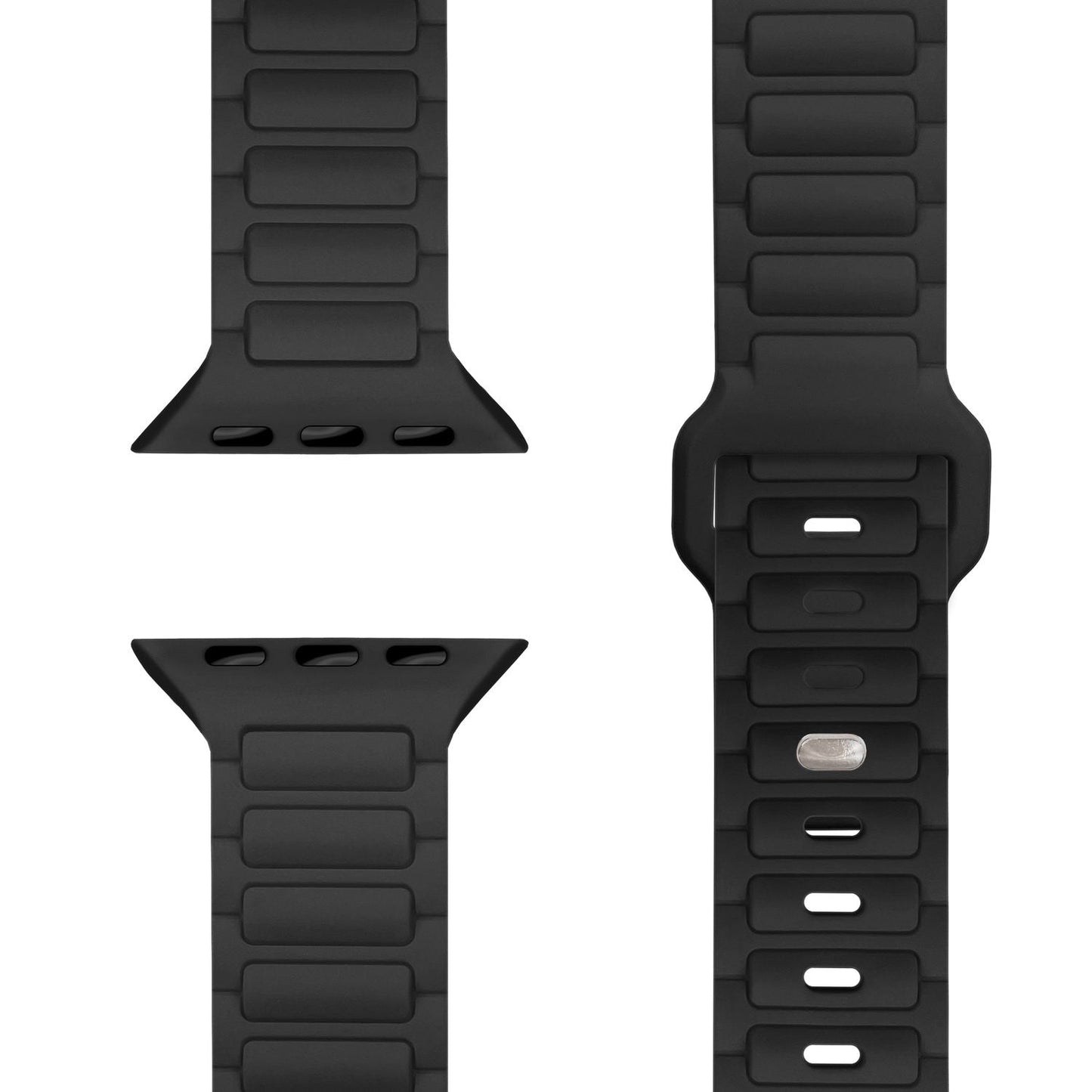 NALIA Pulse Silikon Armband kompatibel mit Apple Watch Armband iWatch Series SE/10/9/8/7/6/5/4/3/2/1, 38/40/41/42mm, 3D Textur Sportarmband mit Steck-Pin Verschluss