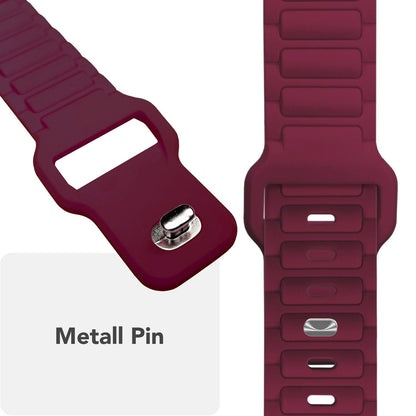NALIA Pulse Silikon Armband kompatibel mit Apple Watch Armband iWatch Series Ultra/SE 10 9 8 7 6 5 4 3 2 1, 42/44/45/46/49mm, 3D Sportarmband mit Steck-Pin Verschluss