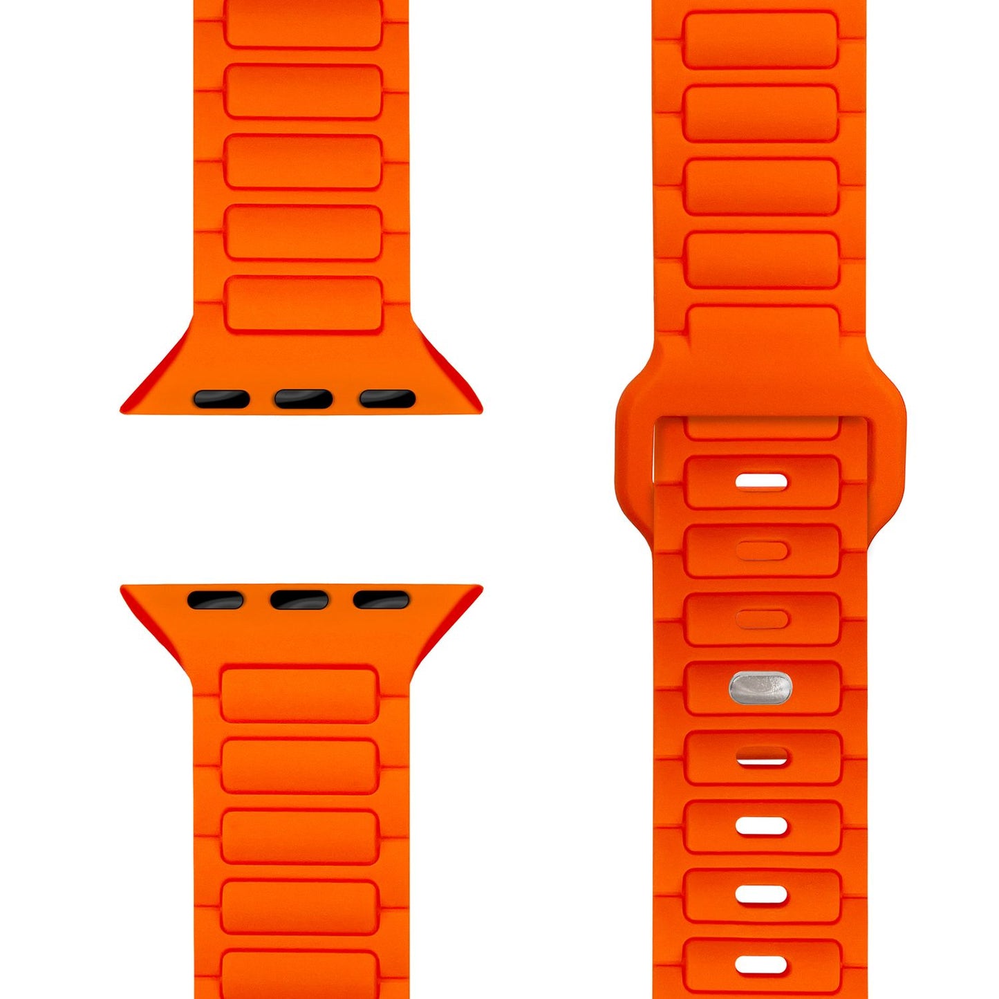 NALIA Pulse Silikon Armband kompatibel mit Apple Watch Armband iWatch Series Ultra/SE 10 9 8 7 6 5 4 3 2 1, 42/44/45/46/49mm, 3D Sportarmband mit Steck-Pin Verschluss