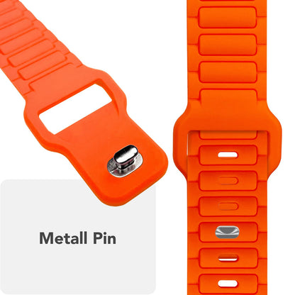 NALIA Pulse Silikon Armband kompatibel mit Apple Watch Armband iWatch Series Ultra/SE 10 9 8 7 6 5 4 3 2 1, 42/44/45/46/49mm, 3D Sportarmband mit Steck-Pin Verschluss
