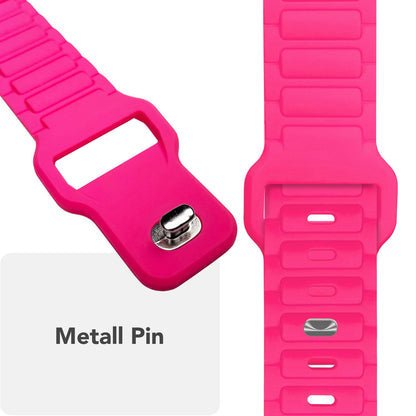 NALIA Pulse Silikon Armband kompatibel mit Apple Watch Armband iWatch Series Ultra/SE 10 9 8 7 6 5 4 3 2 1, 42/44/45/46/49mm, 3D Sportarmband mit Steck-Pin Verschluss