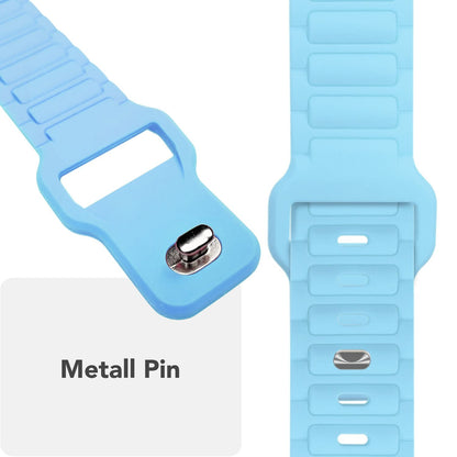 NALIA Pulse Silikon Armband kompatibel mit Apple Watch Armband iWatch Series Ultra/SE 10 9 8 7 6 5 4 3 2 1, 42/44/45/46/49mm, 3D Sportarmband mit Steck-Pin Verschluss