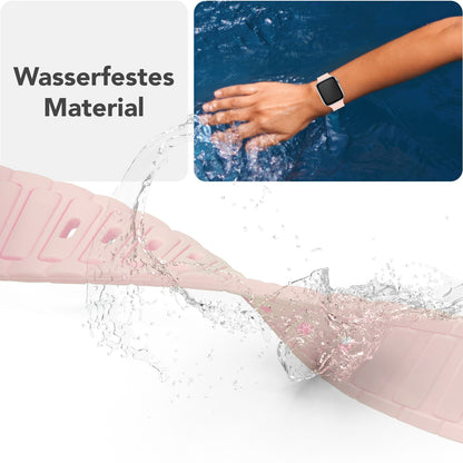 NALIA Pulse Silikon Armband kompatibel mit Apple Watch Armband iWatch Series Ultra/SE 10 9 8 7 6 5 4 3 2 1, 42/44/45/46/49mm, 3D Sportarmband mit Steck-Pin Verschluss