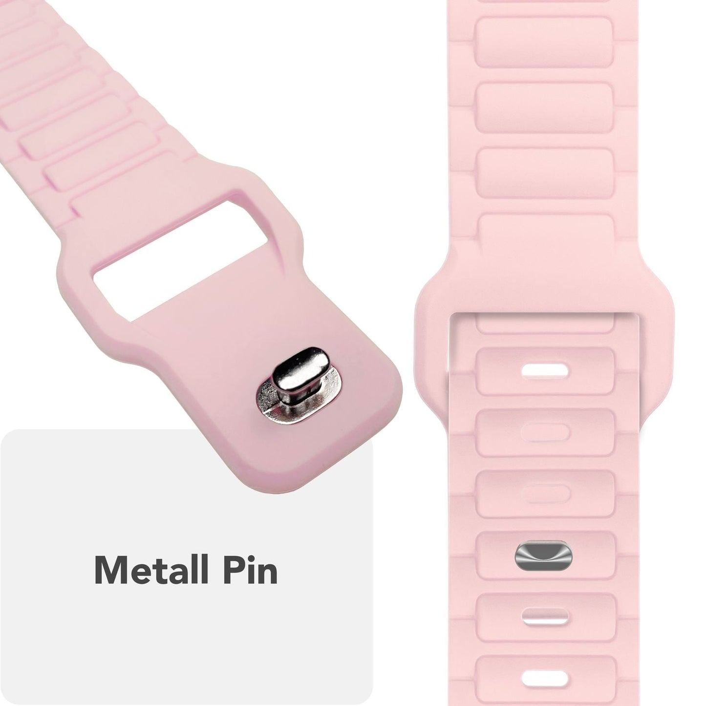 NALIA Pulse Silikon Armband kompatibel mit Apple Watch Armband iWatch Series Ultra/SE 10 9 8 7 6 5 4 3 2 1, 42/44/45/46/49mm, 3D Sportarmband mit Steck-Pin Verschluss