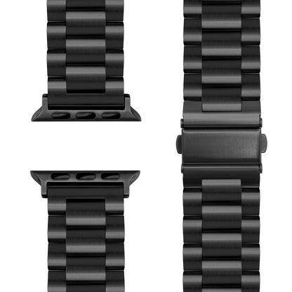 NALIA Mova Edelstahl Armband kompatibel mit Apple Watch Armband iWatch Series SE/10/9/8/7/6/5/4/3/2/1, 38/40/41/42mm, Metall Ersatzarmband mit Doppelfaltschließe, Rostfrei