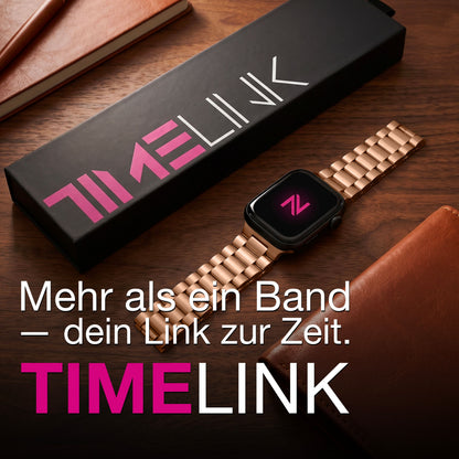 NALIA Mova Edelstahl Armband kompatibel mit Apple Watch Armband Series Ultra/SE 10/9/8/7/6/5/4/3/2/1, 42/44/45/46/49mm, Metall Ersatzarmband mit Doppelfaltschließe, Rostfrei