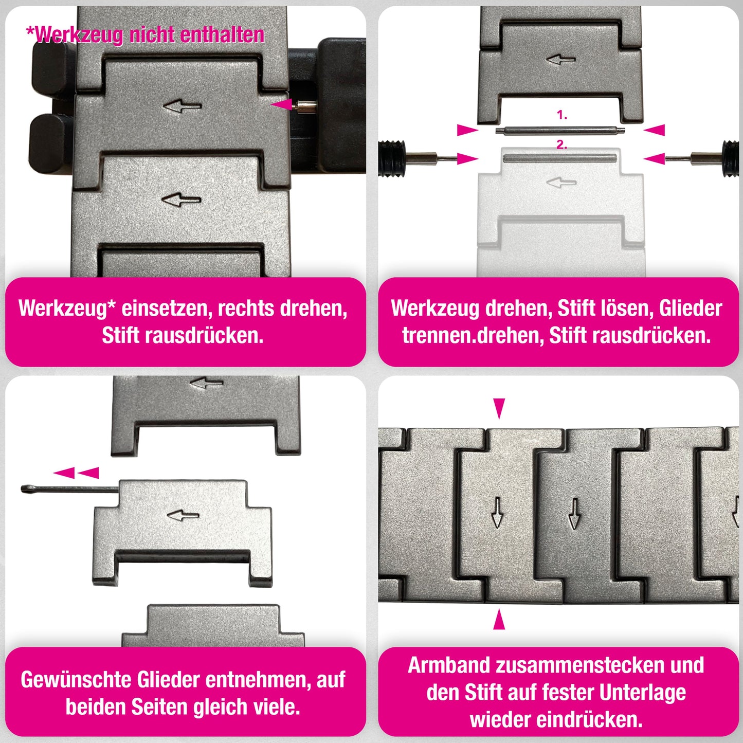 NALIA Argon Titan Armband kompatibel mit Apple Watch Armband iWatch Series SE/10/9/8/7/6/5/4/3/2/1, 38/40/41/42mm, Metall Ersatzarmband mit Faltschließe, Matt, Leicht, Rostfrei
