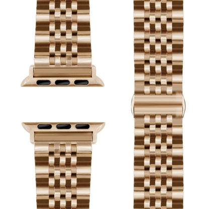 NALIA Trivo Edelstahl Armband kompatibel mit Apple Watch Armband Ultra/SE Series 10 9 8 7 6 5 4 3 2 1, 42/44/45/46/49mm, Ersatzarmband mit Schmetterlingsschließe, Rostfrei
