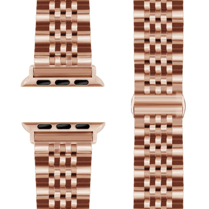 NALIA Trivo Edelstahl Armband kompatibel mit Apple Watch Armband Ultra/SE Series 10 9 8 7 6 5 4 3 2 1, 42/44/45/46/49mm, Ersatzarmband mit Schmetterlingsschließe, Rostfrei