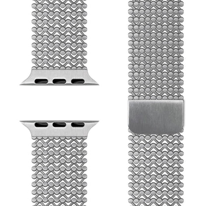 NALIA Alvia Edelstahl Armband kompatibel mit Apple Watch Armband Ultra/SE Series 10 9 8 7 6 5 4 3 2 1, 42/44/45/46/49mm, Magnetisches Metall Mesh Loop-Armband, Atmungsaktiv