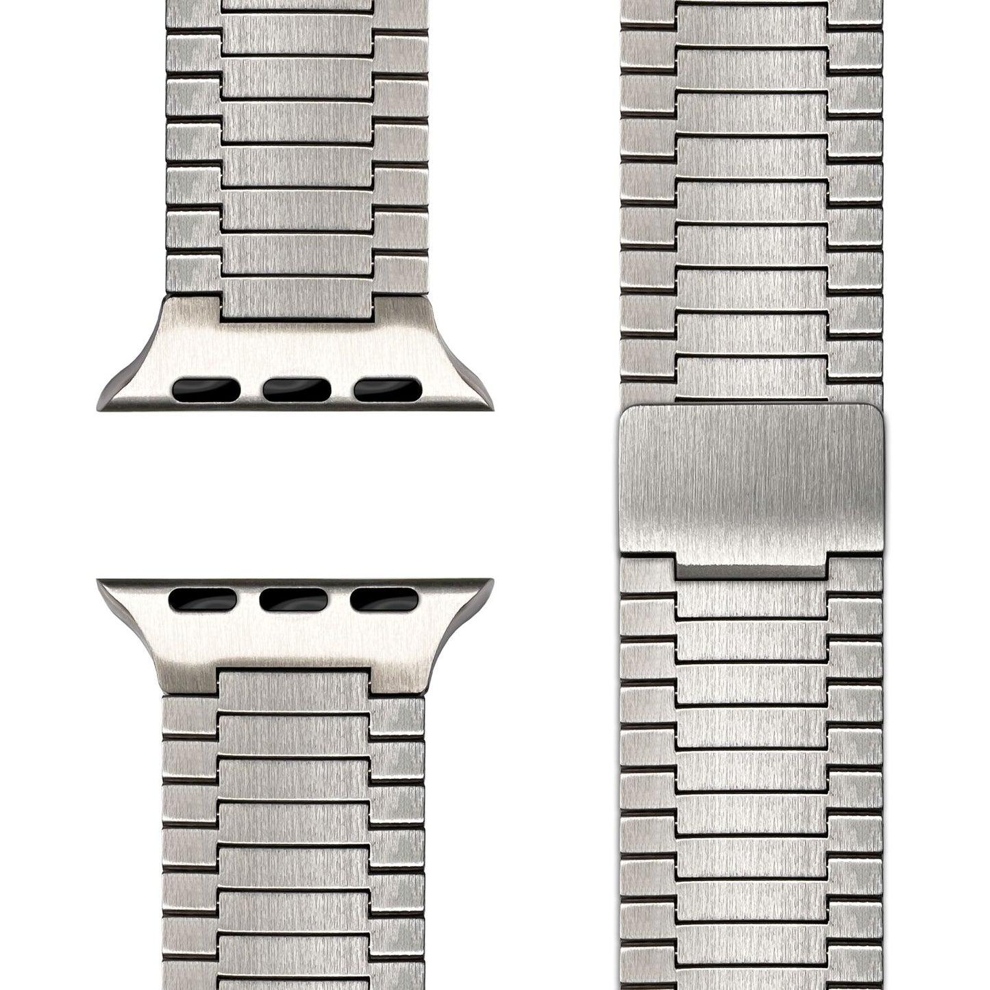 NALIA Chronos Edelstahl Armband kompatibel mit Apple Watch Armband SE iWatch Series 10 9 8 7 6 5 4 3 2 1 38/40/41/42mm, Magnetisches Loop-Armband aus Metall mit Schnellverschluss