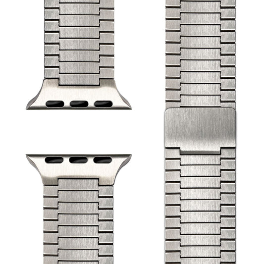 NALIA Chronos Metall Armband kompatibel mit Apple Watch Armband Ultra/SE iWatch Series 10 9 8 7 6 5 4 3 2 1, 42/44/45/46/49mm, Edelstahl Loop-Armband Magnetverschluss, Rostfrei