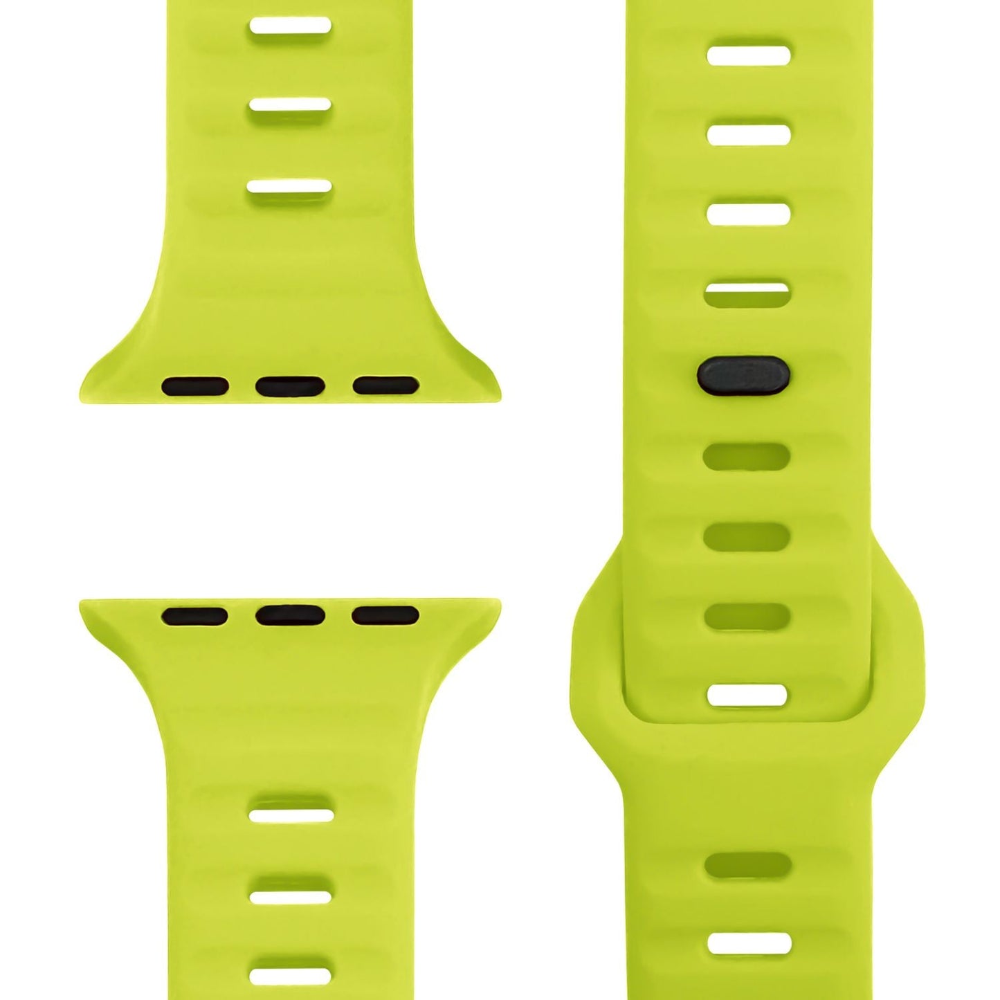 NALIA Motion Silikon Armband kompatibel mit Apple Watch Armband iWatch Series SE/10/9/8/7/6/5/4/3/2/1, 38/40/41/42mm, Ersatzarmband Soft Sportarmband mit Steck-Pin Verschluss