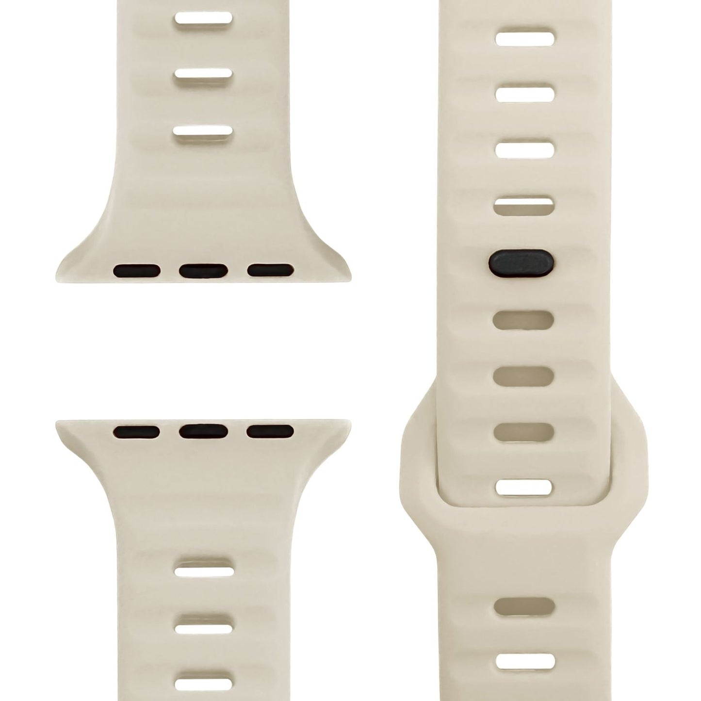 NALIA Motion Silikon Armband kompatibel mit Apple Watch Armband iWatch Series SE/10/9/8/7/6/5/4/3/2/1, 38/40/41/42mm, Ersatzarmband Soft Sportarmband mit Steck-Pin Verschluss