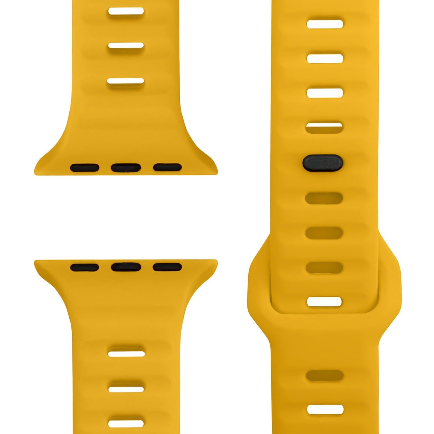 NALIA Motion Silikon Armband kompatibel mit Apple Watch Armband iWatch Series SE/10/9/8/7/6/5/4/3/2/1, 38/40/41/42mm, Ersatzarmband Soft Sportarmband mit Steck-Pin Verschluss