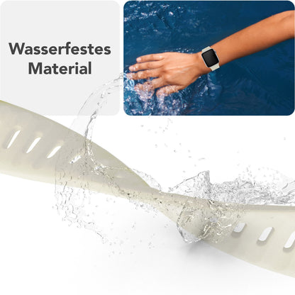 NALIA Motion Silikon Armband kompatibel mit Apple Watch Armband iWatch Series SE/10/9/8/7/6/5/4/3/2/1, 38/40/41/42mm, Ersatzarmband Soft Sportarmband mit Steck-Pin Verschluss