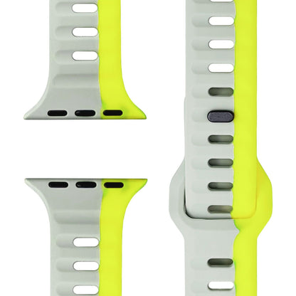 NALIA Motion Silikon Armband kompatibel mit Apple Watch Armband iWatch Series SE/10/9/8/7/6/5/4/3/2/1, 38/40/41/42mm, Ersatzarmband Soft Sportarmband mit Steck-Pin Verschluss