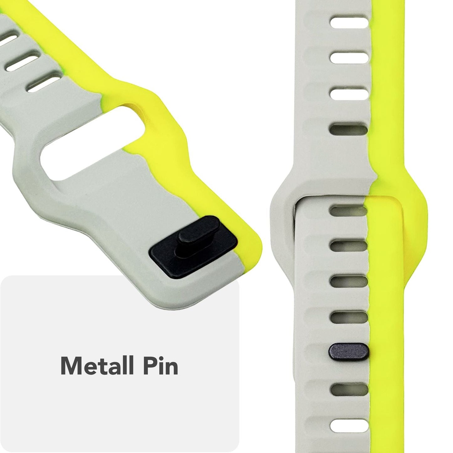 NALIA Motion Silikon Armband kompatibel mit Apple Watch Armband iWatch Series SE/10/9/8/7/6/5/4/3/2/1, 38/40/41/42mm, Ersatzarmband Soft Sportarmband mit Steck-Pin Verschluss