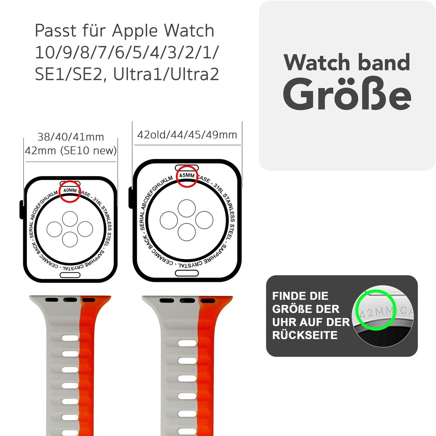 NALIA Motion Silikon Armband kompatibel mit Apple Watch Armband iWatch Series SE/10/9/8/7/6/5/4/3/2/1, 38/40/41/42mm, Ersatzarmband Soft Sportarmband mit Steck-Pin Verschluss