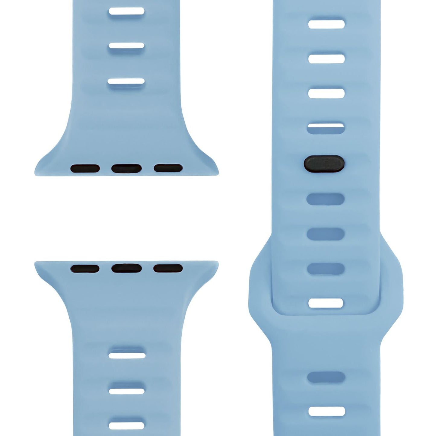NALIA Motion Silikon Armband kompatibel mit Apple Watch Armband iWatch Series SE/10/9/8/7/6/5/4/3/2/1, 38/40/41/42mm, Ersatzarmband Soft Sportarmband mit Steck-Pin Verschluss