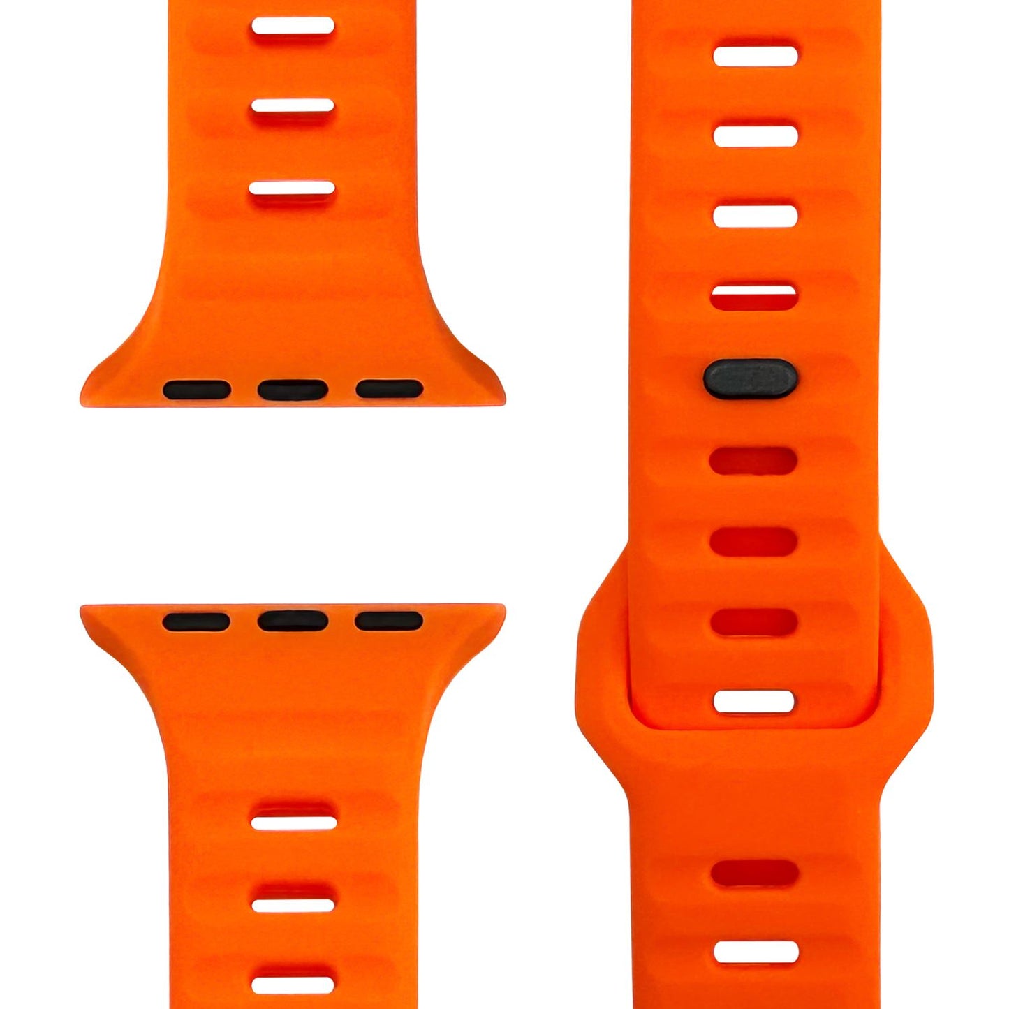 NALIA Motion Silikon Armband kompatibel mit Apple Watch Armband iWatch Series SE/10/9/8/7/6/5/4/3/2/1, 38/40/41/42mm, Ersatzarmband Soft Sportarmband mit Steck-Pin Verschluss