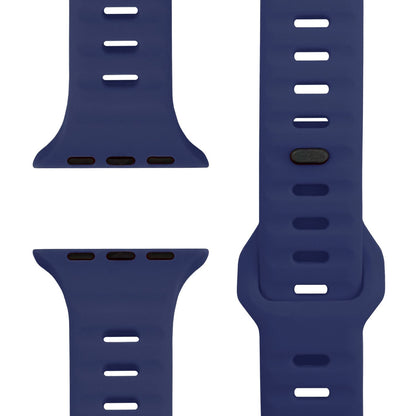 NALIA Motion Silikon Armband kompatibel mit Apple Watch Armband iWatch Series SE/10/9/8/7/6/5/4/3/2/1, 38/40/41/42mm, Ersatzarmband Soft Sportarmband mit Steck-Pin Verschluss