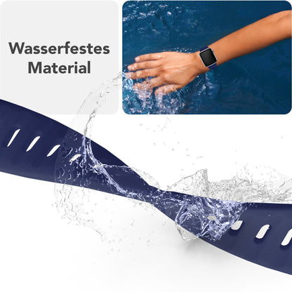 NALIA Motion Silikon Armband kompatibel mit Apple Watch Armband iWatch Series SE/10/9/8/7/6/5/4/3/2/1, 38/40/41/42mm, Ersatzarmband Soft Sportarmband mit Steck-Pin Verschluss