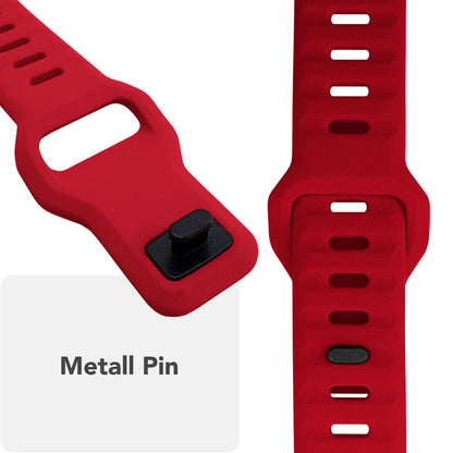 NALIA Motion Silikon Armband kompatibel mit Apple Watch Armband iWatch Series Ultra/SE 10 9 8 7 6 5 4 3 2 1, 42/44/45/46/49mm, Ersatzarmband Sportarmband Steck-Pin Verschluss