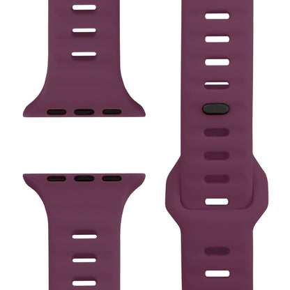 NALIA Motion Silikon Armband kompatibel mit Apple Watch Armband iWatch Series Ultra/SE 10 9 8 7 6 5 4 3 2 1, 42/44/45/46/49mm, Ersatzarmband Sportarmband Steck-Pin Verschluss