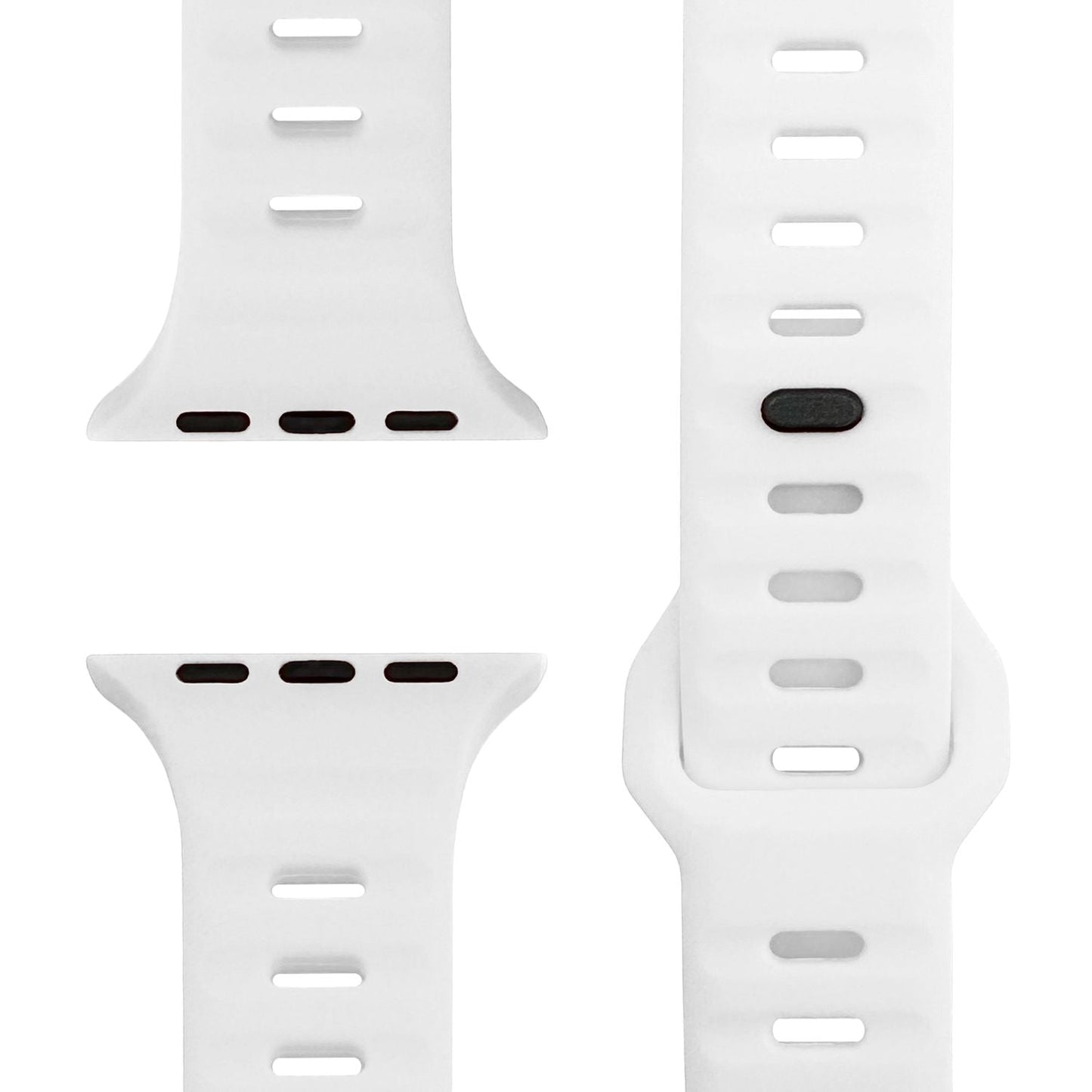 NALIA Motion Silikon Armband kompatibel mit Apple Watch Armband iWatch Series Ultra/SE 10 9 8 7 6 5 4 3 2 1, 42/44/45/46/49mm, Ersatzarmband Sportarmband Steck-Pin Verschluss