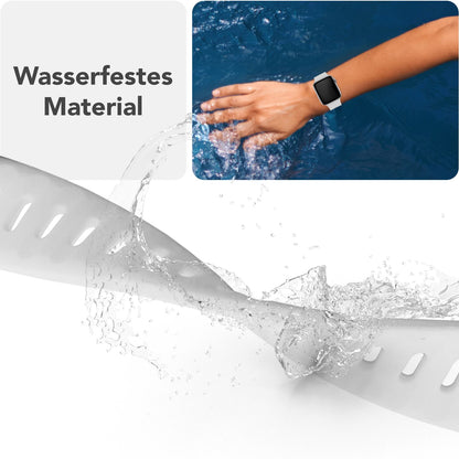 NALIA Motion Silikon Armband kompatibel mit Apple Watch Armband iWatch Series Ultra/SE 10 9 8 7 6 5 4 3 2 1, 42/44/45/46/49mm, Ersatzarmband Sportarmband Steck-Pin Verschluss