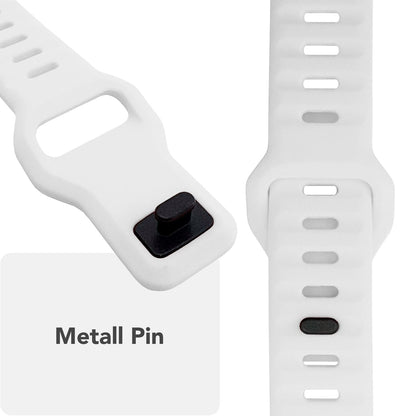 NALIA Motion Silikon Armband kompatibel mit Apple Watch Armband iWatch Series Ultra/SE 10 9 8 7 6 5 4 3 2 1, 42/44/45/46/49mm, Ersatzarmband Sportarmband Steck-Pin Verschluss