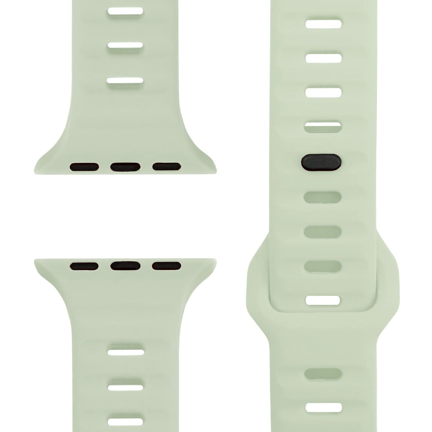 NALIA Motion Silikon Armband kompatibel mit Apple Watch Armband iWatch Series Ultra/SE 10 9 8 7 6 5 4 3 2 1, 42/44/45/46/49mm, Ersatzarmband Sportarmband Steck-Pin Verschluss