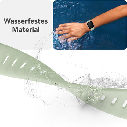 NALIA Motion Silikon Armband kompatibel mit Apple Watch Armband iWatch Series Ultra/SE 10 9 8 7 6 5 4 3 2 1, 42/44/45/46/49mm, Ersatzarmband Sportarmband Steck-Pin Verschluss