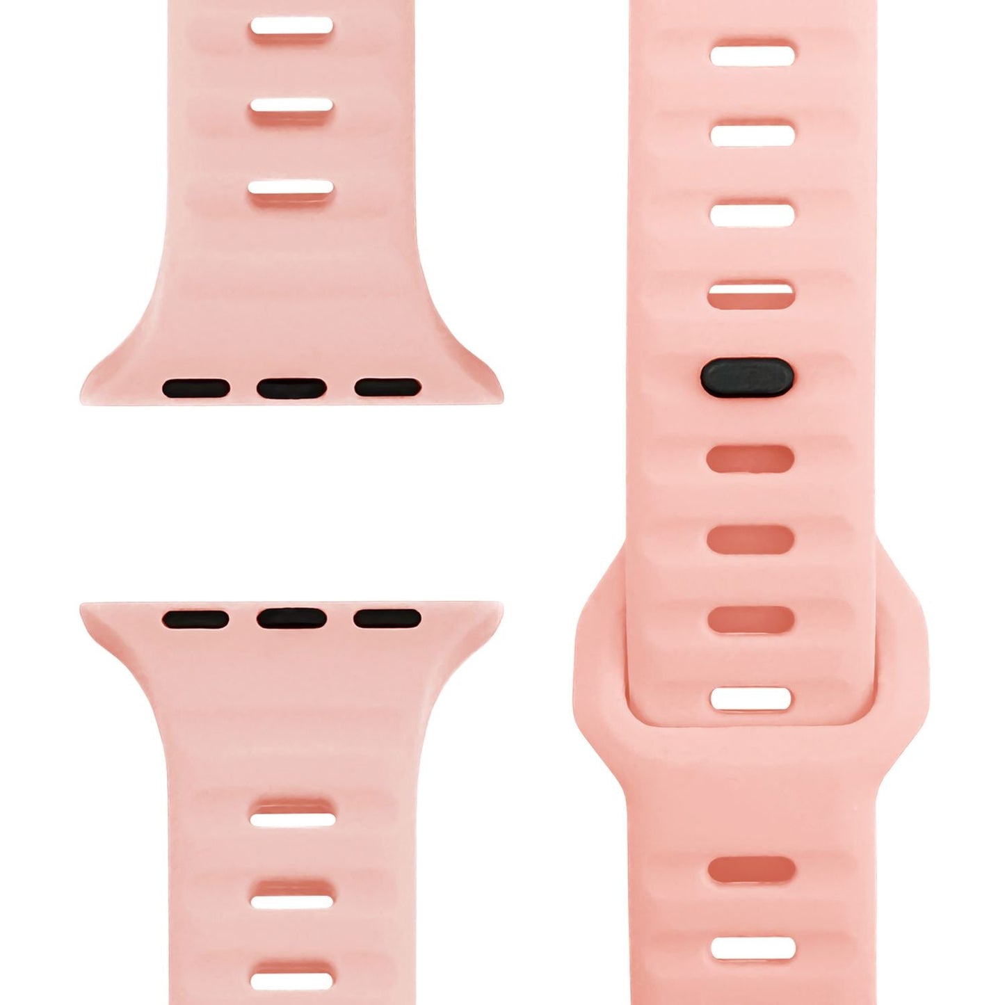 NALIA Motion Silikon Armband kompatibel mit Apple Watch Armband iWatch Series Ultra/SE 10 9 8 7 6 5 4 3 2 1, 42/44/45/46/49mm, Ersatzarmband Sportarmband Steck-Pin Verschluss