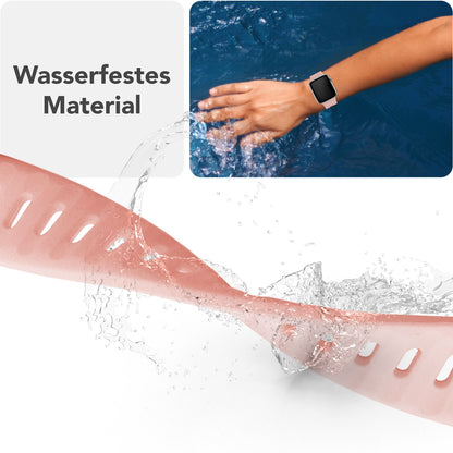 NALIA Motion Silikon Armband kompatibel mit Apple Watch Armband iWatch Series Ultra/SE 10 9 8 7 6 5 4 3 2 1, 42/44/45/46/49mm, Ersatzarmband Sportarmband Steck-Pin Verschluss