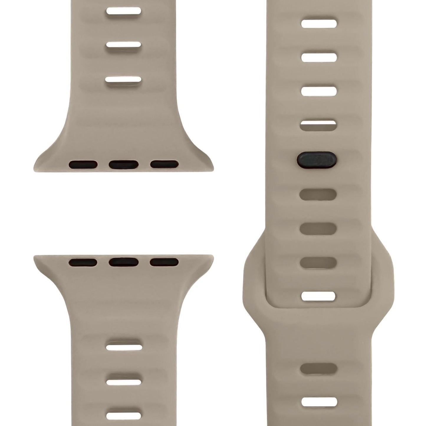 NALIA Motion Silikon Armband kompatibel mit Apple Watch Armband iWatch Series Ultra/SE 10 9 8 7 6 5 4 3 2 1, 42/44/45/46/49mm, Ersatzarmband Sportarmband Steck-Pin Verschluss