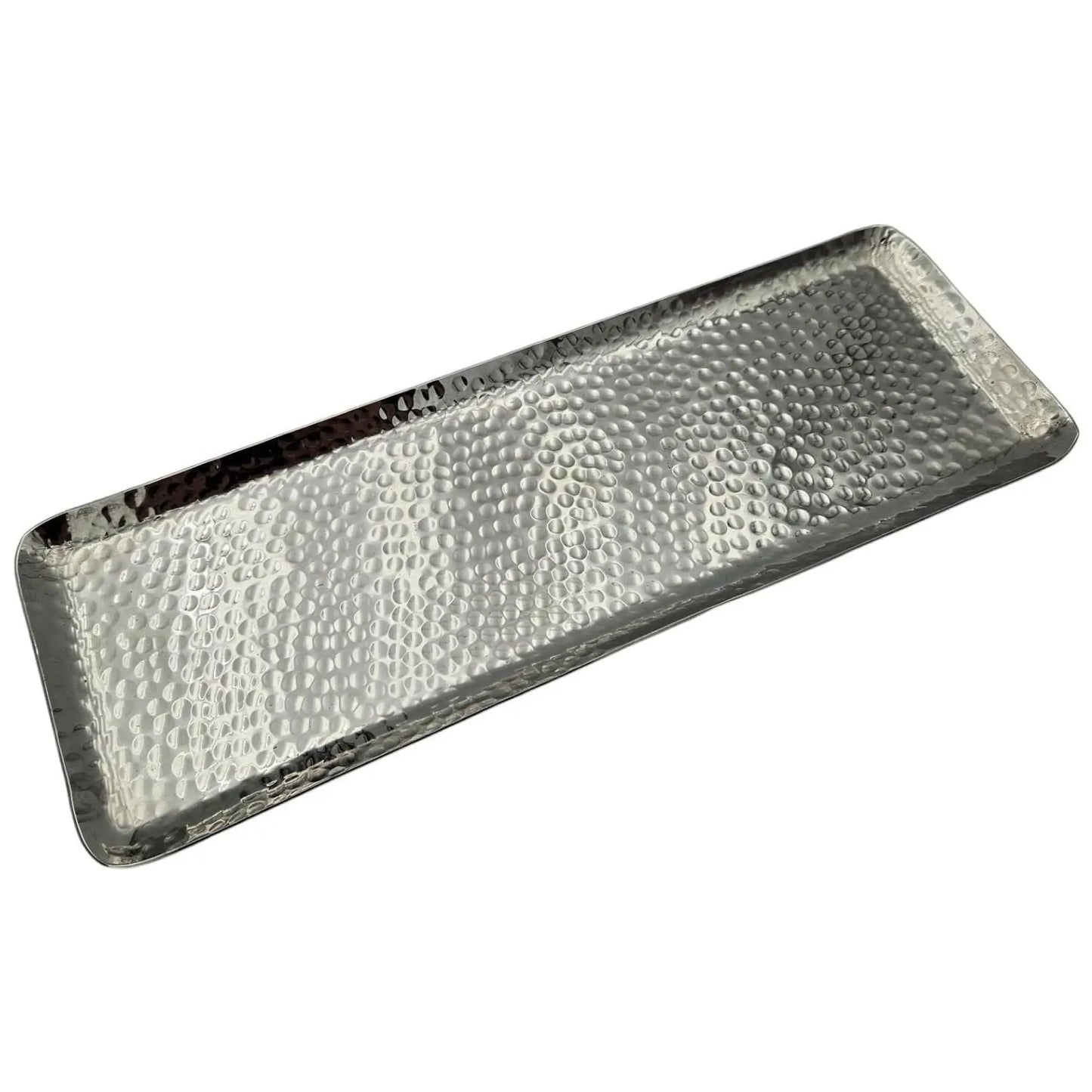 Dekotablett Dekoschale Metall silber Deko Tischdeko Schale Tablett 45 cm B-WARE