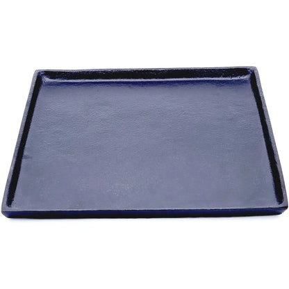 Dekoteller schwarz Dekoschale Metall Teller Schale Alu Deko 25x25 cm