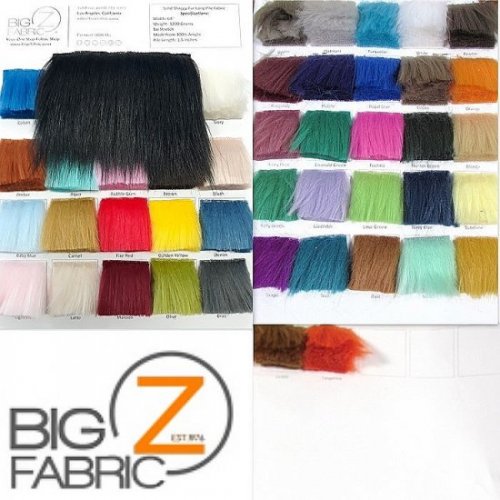 Solid Shaggy Fake Fur - Farbkarte