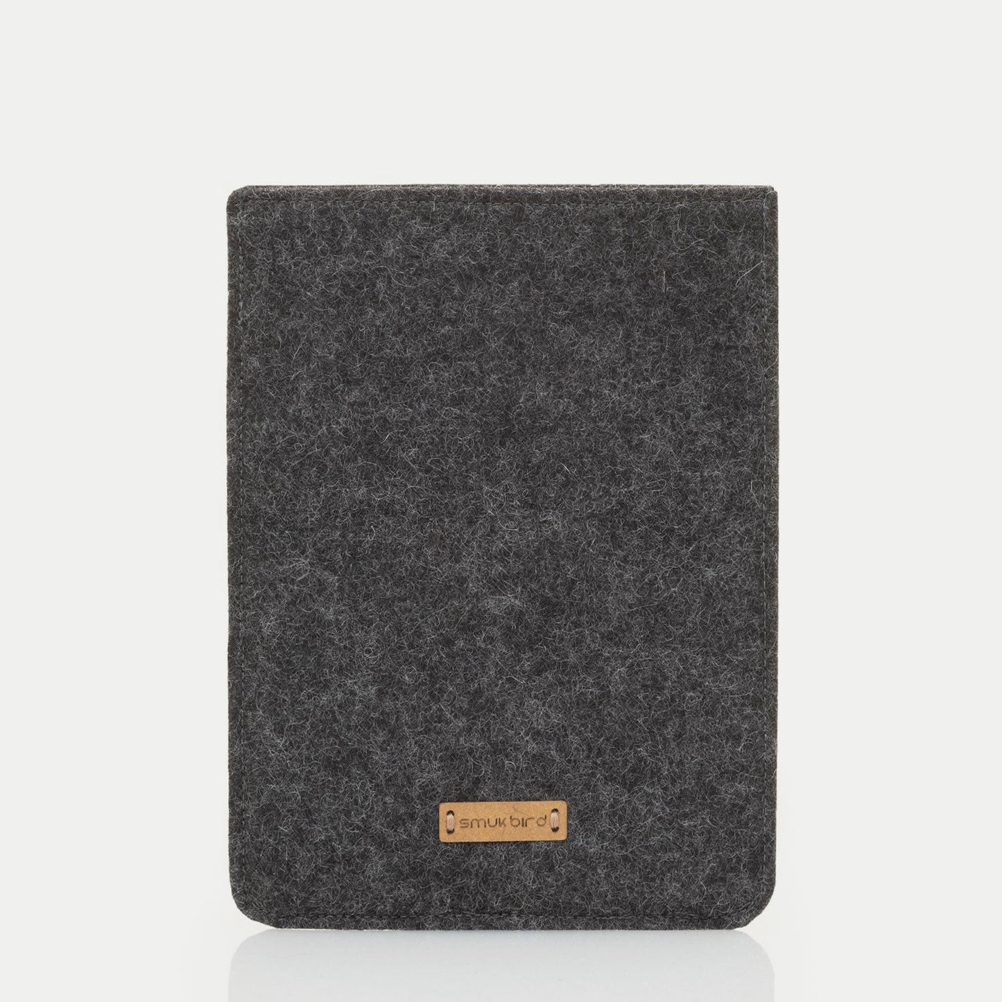 Hülle für Kobo Glo | aus Filz und Bio-Baumwolle | anthrazit - shapes | Modell "LET"