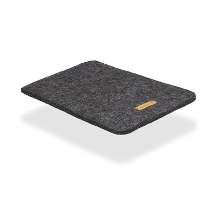 Hülle für Kobo Glo | aus Filz und Bio-Baumwolle | anthrazit - shapes | Modell "LET"